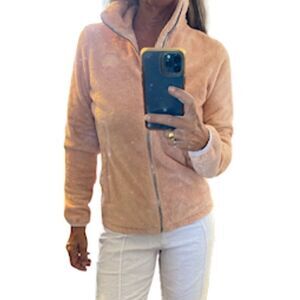 The North Face Osito Fleece Long Sleeves Pockets Zipper Up Pink Jacket.Size S